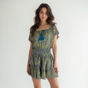 ❤️ Patrons of Peace Floral Dress with Tassel Tie XS